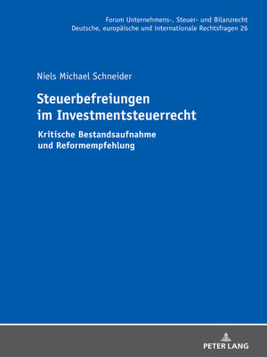 cover image of Steuerbefreiungen im Investmentsteuerrecht